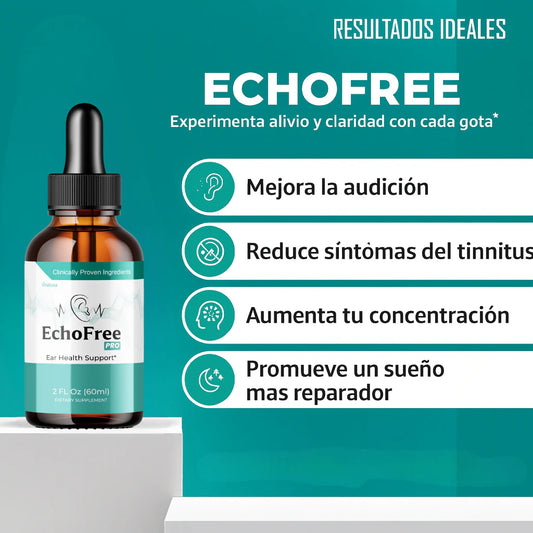 ECHO FREE™ Adios al vertigo y los zumbidos desde la primera aplicación